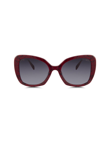 Prada SPR 03Y 15D-09S Square Shape Red Marble Gradient