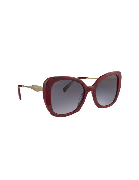 Prada SPR 03Y 15D-09S Square Shape Red Marble Gradient