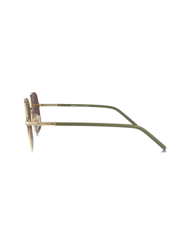 Prada SPR 67XS ZVN-01T Square Shape Coffe Gold