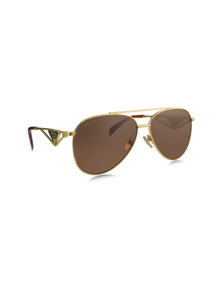 Prada SPR 73ZS 5AK-01T Piloto Gota Gold Brown