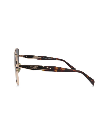 Prada SPR 64Z SVF-09T Square Shape Pink Gold Tortoise