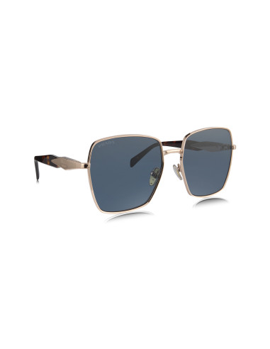 Prada SPR 64Z SVF-09T Square Shape Pink Gold Tortoise
