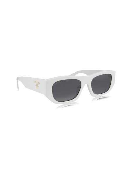 Prada SPR A01S 17K-08Z Square Shape White Gold