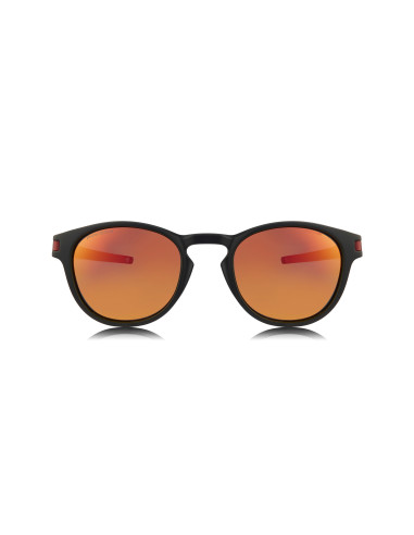 Oakley OO9265 2953 LATCH Matte Black Round Prizm Ruby | Sunnies.uno