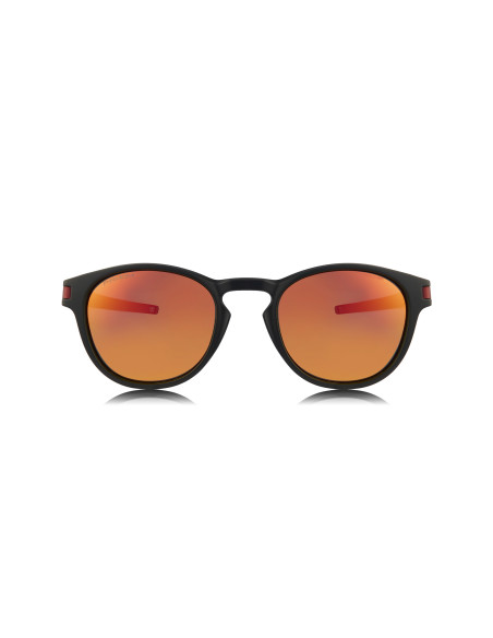 Oakley OO9265 2953 LATCH Matte Black Round Prizm Ruby | Sunnies.uno