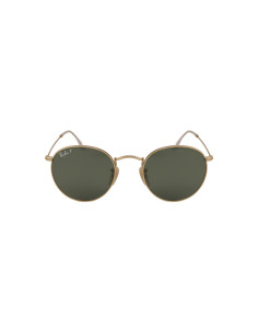 Ray Ban Rb3447 112/58 Round Metal G-15 Gold Polarized 2
