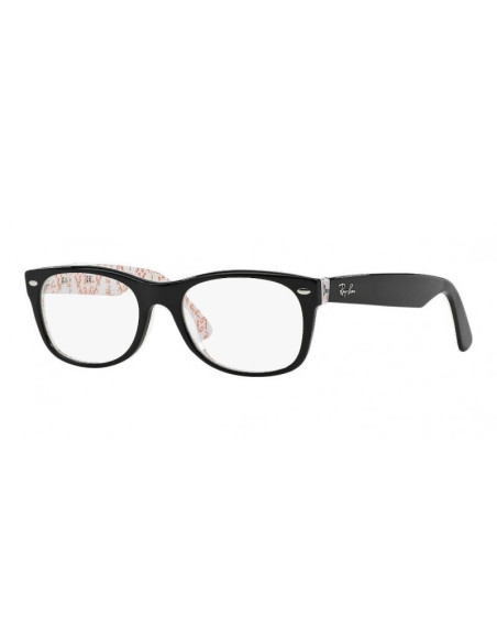 Ray Ban Oftalmico Rb5184 2479 New Wayfarer Negro Brillante Rojo | S...