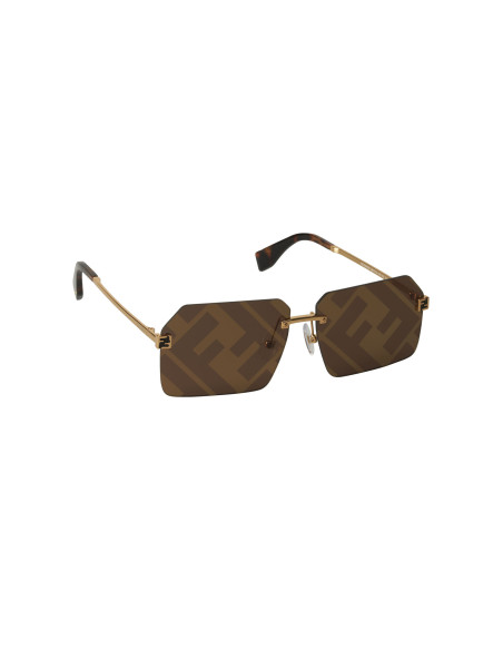 Fendi FE40043U 33G Sky Sunglasses Coffe Gold