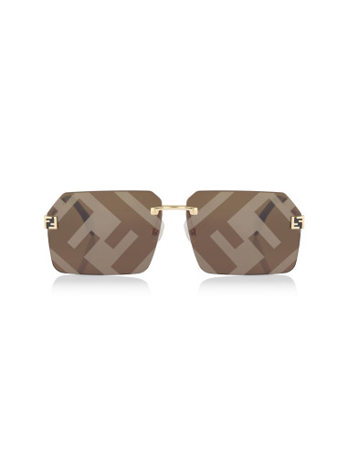 Fendi FE40043U 33G Sky Sunglasses Coffe Gold