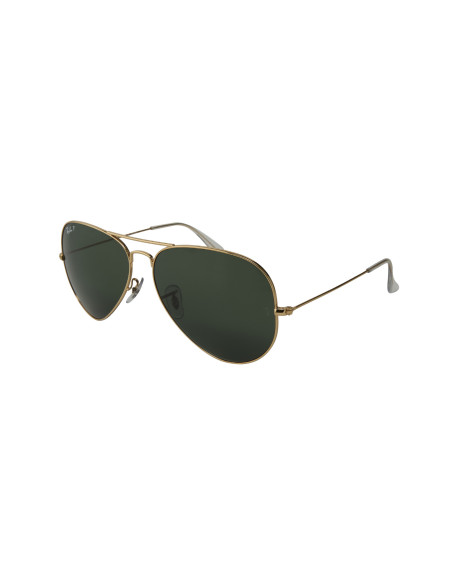 Ray Ban RB3026 001/58 Aviator Large Metal G-15 Polarized