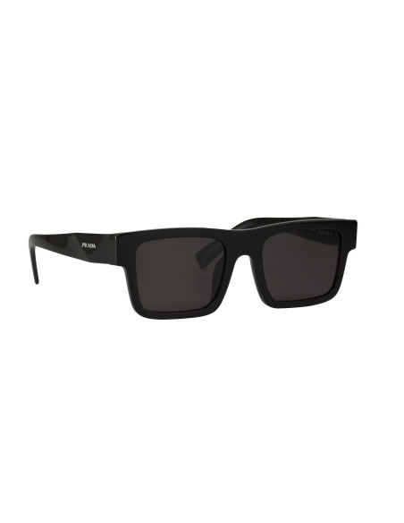 Prada SPR 19WS 1AB-5S0 Square Shape Black Silver