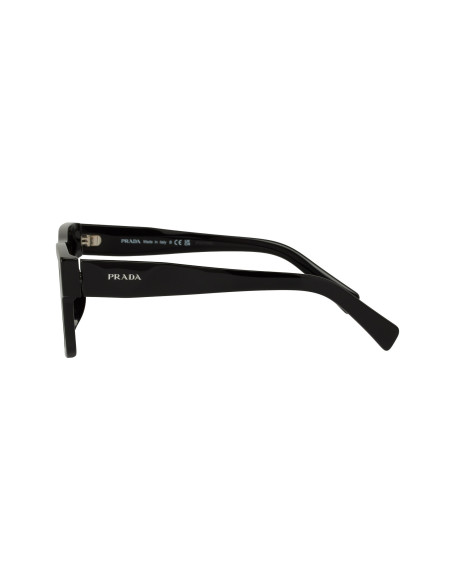 Prada SPR 19WS 1AB-5S0 Square Shape Black Silver