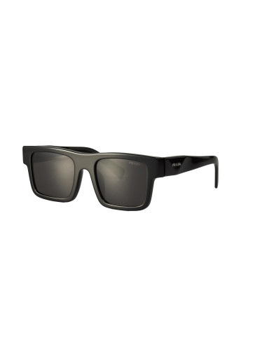 Prada SPR 19WS 1AB-5S0 Square Shape Black Silver