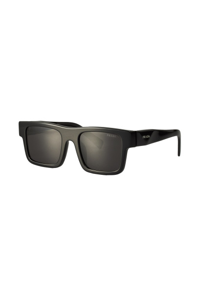 Prada SPR 19WS 1AB-5S0 Square Shape Black Silver