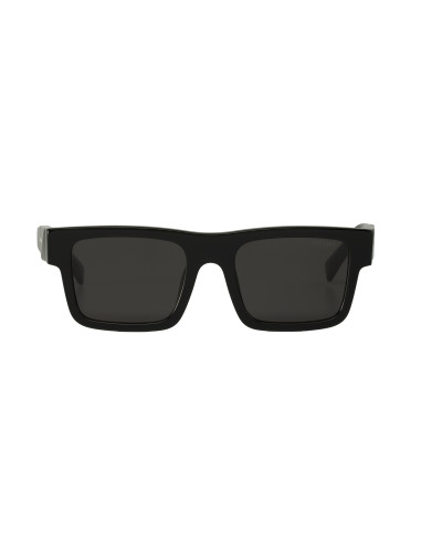 Prada SPR 19WS 1AB-5S0 Square Shape Black Silver
