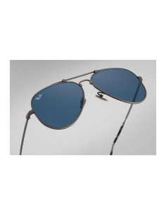 Ray Ban Rb8125 9138t0 Aviator Titanium Blue Classic Pewter | Sunnie... 2