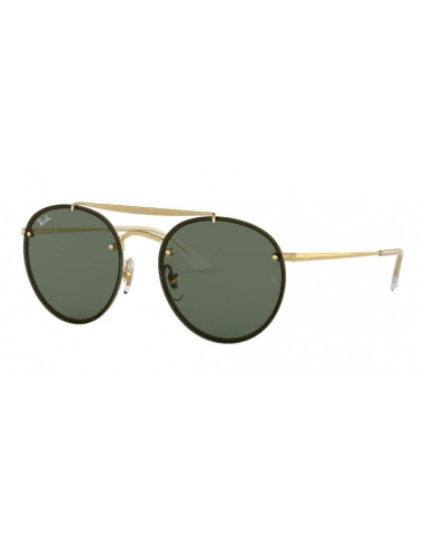 Ray Ban Rb3614n 148/11 Round Double Bridge Blaze Negro Gris degrada...