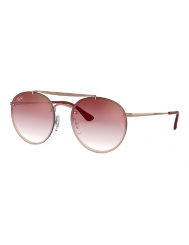 Ray Ban Rb3614n 148/11 Round Double Bridge Blaze Negro Gris degrada...