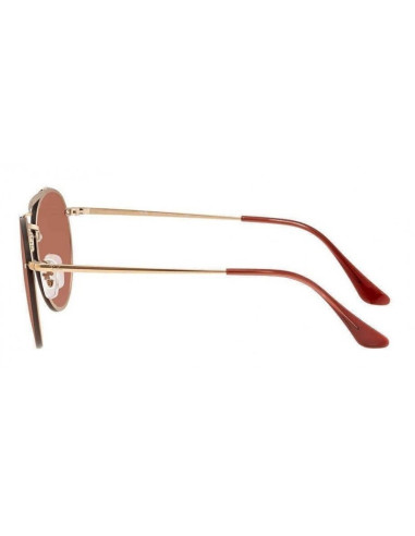 Ray Ban Rb3614n 148/11 Round Double Bridge Blaze Negro Gris degrada...