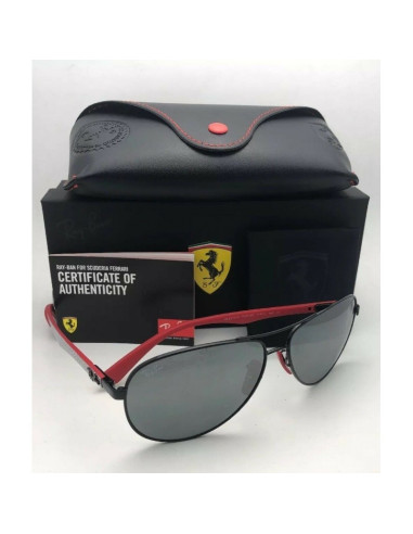 Ray Ban RB8313M 003/H0 Aviator Scuderia Ferrari Fibra de carbono | ...