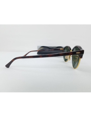 Ray Ban Rb4246 901 Clubround Negro G-15 Dorado Clasico | Sunnies.uno