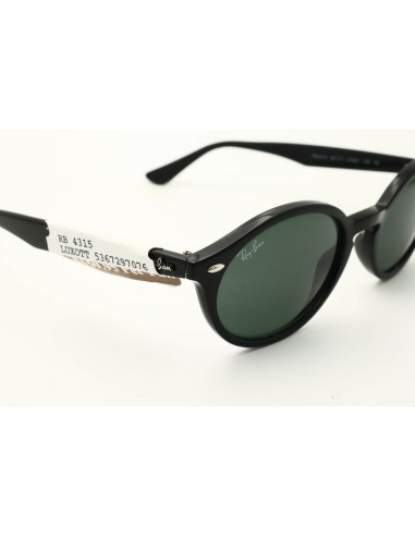 Ray Ban RB4315 601/71 Oval Acetato Negro G-15 Original | Sunnies.uno