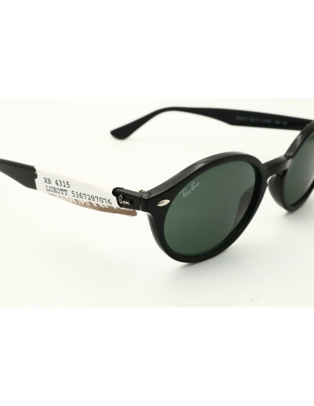 Ray Ban RB4315 601/71 Oval Acetato Negro G-15 Original | Sunnies.uno