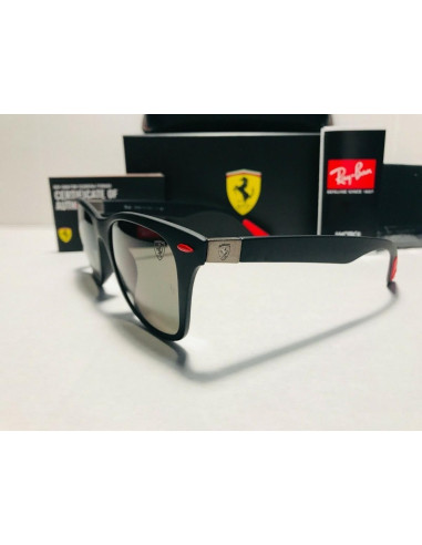 Ray Ban Rb4195m F60271 Wayfarer Scuderia Ferrari Negro G-15 | Sunni...