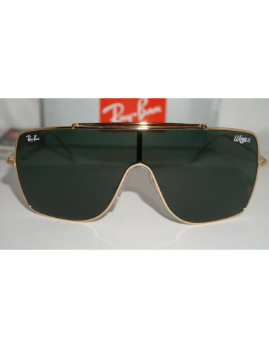 Ray Ban Rb3697 905071 Wings II Negro G15 Dorado Original | Sunnies.uno